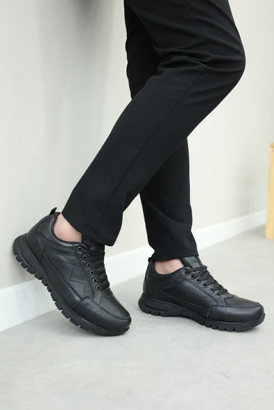 Hakiki Deri Kürklü  Erkek Casual Ayakkabı 723KMA2021 ürün görseli