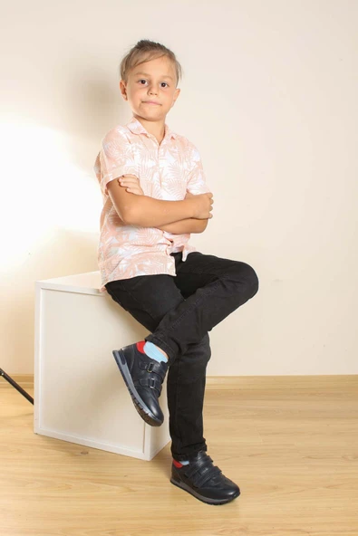 Hakiki Deri  Unisex Çocuk Casual Ayakkabı 006FA900 - Resim 7