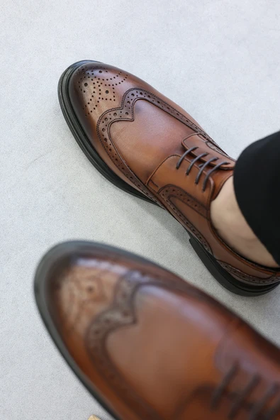 Hakiki Deri  Erkek Klasik Ayakkabı 630MA724 - Resim 6