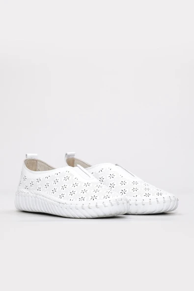 Hakiki Deri  Kadın Casual Ayakkabı 139ZA670-1 - Resim 5