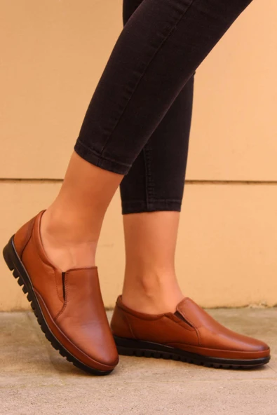 Hakiki Deri  Kadın Casual Ayakkabı 881ZA1030 - Resim 7