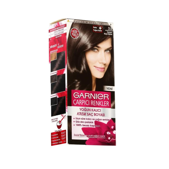 Garnier Çarpıcı Renkler Saç Boyası 3.0 Çarpıcı Kahve - 3