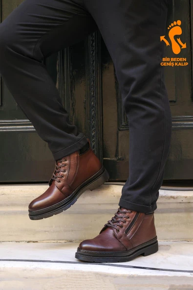 Hakiki Deri  Erkek Klasik Bot 943SMA926 - Resim 2