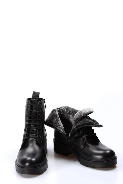 Hakiki Deri  Kadın Klasik Bot 901SZA202 - Resim 6