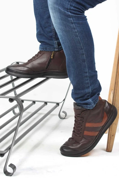 Hakiki Deri  Erkek Klasik Bot 855SMA660 - Resim 6