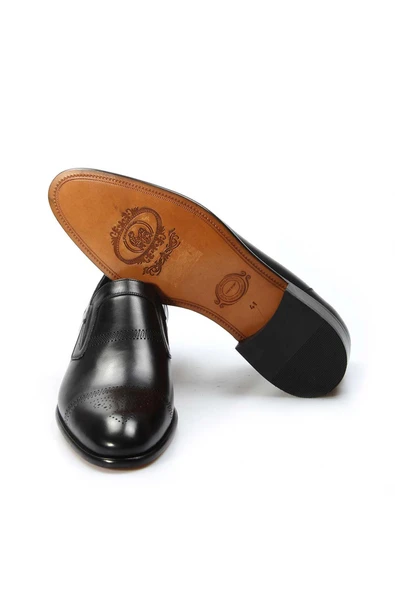 Hakiki Deri Kösele  Erkek Klasik Ayakkabı 893MA4404 - Resim 11