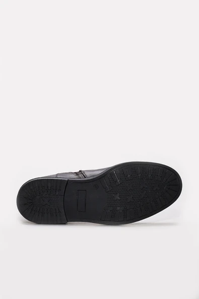 Hakiki Deri Kürklü  Erkek Klasik Bot 408KMA123 - Resim 12