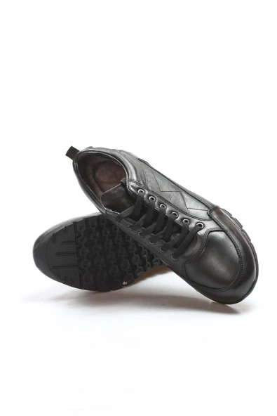 Hakiki Deri Kürklü  Erkek Casual Ayakkabı 723KMA2021 - Resim 5