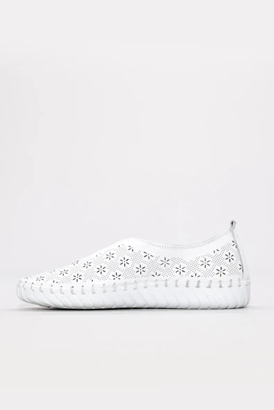 Hakiki Deri  Kadın Casual Ayakkabı 139ZA670-1 - Resim 3