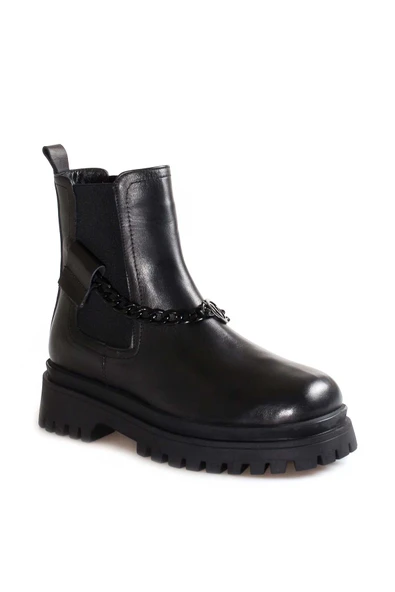 Hakiki Deri  Kadın Klasik Bot 916SZA3578 - Resim 9