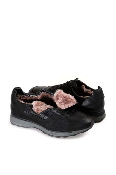 Hakiki Deri Kürklü  Erkek Spor Ayakkabı 723KMA120 - Resim 6