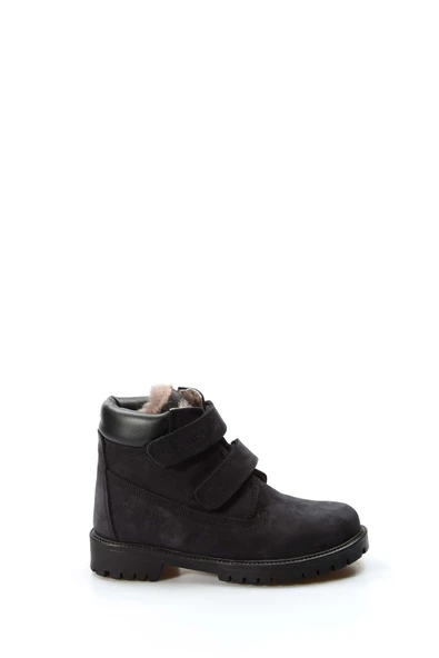 Hakiki Deri Kürklü  Unisex Çocuk Worker Bot 006KFA1001