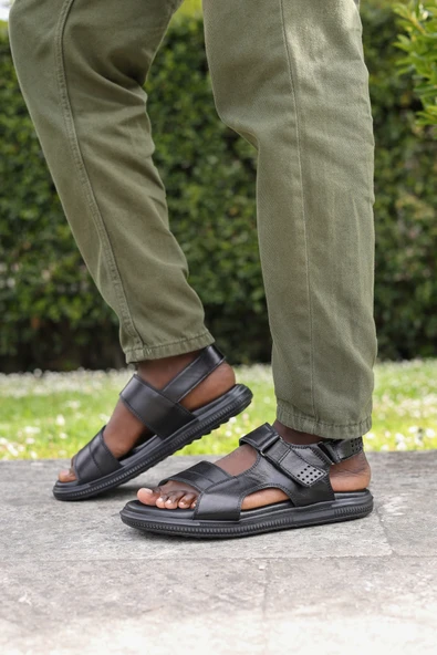 Hakiki Deri  Erkek Klasik Terlik 018MAM-53 ürün görseli