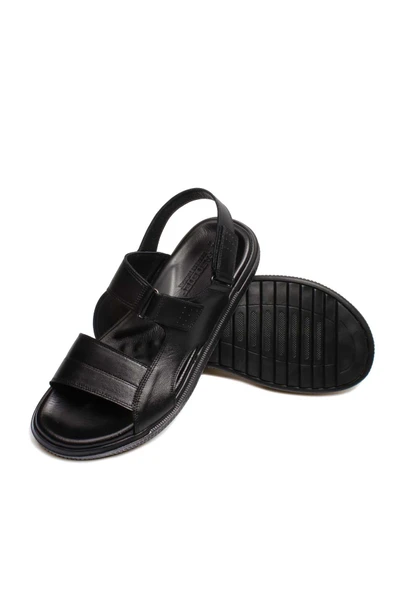 Hakiki Deri  Erkek Klasik Terlik 018MAM-53 - Resim 6