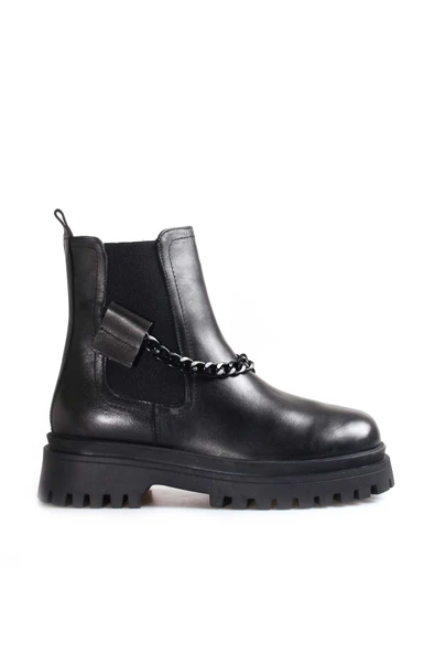 Hakiki Deri  Kadın Klasik Bot 916SZA3578 - Resim 7