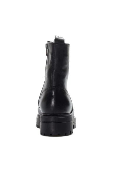 Hakiki Deri Kürklü  Kadın Klasik Bot 757KZA21075 - Resim 4