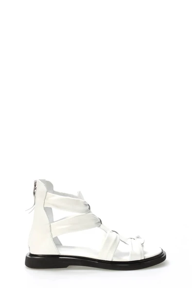 Hakiki Deri  Kadın Klasik Sandalet 124ZA116 - 12