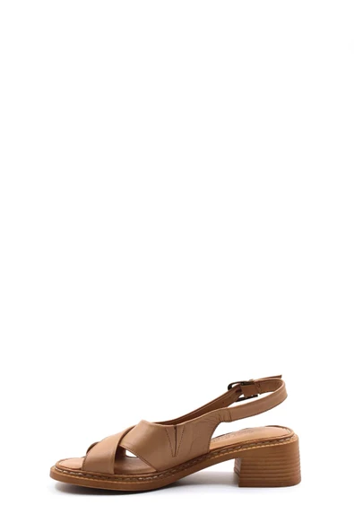 Hakiki Deri  Kadın Klasik Sandalet 621ZA916 - Resim 8