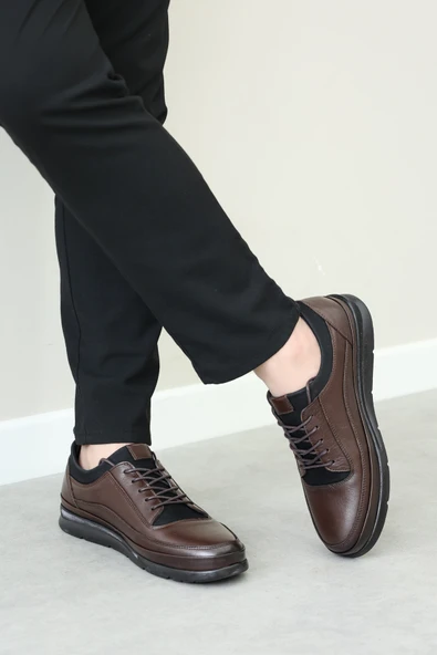 Hakiki Deri  Erkek Spor Ayakkabı 855MA655 - Resim 7