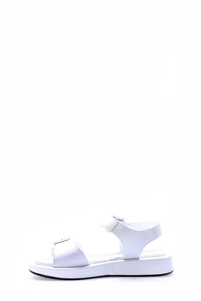 Hakiki Deri  Kadın Klasik Sandalet 710ZA150 - Resim 3