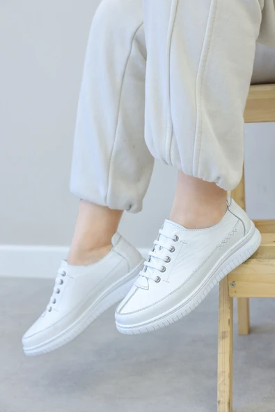 Hakiki Deri  Kadın Casual Ayakkabı 583ZA402 ürün görseli 1