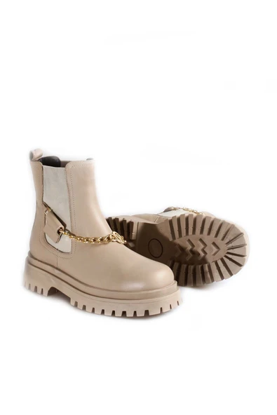 Hakiki Deri  Kadın Klasik Bot 916SZA3578 - Resim 5