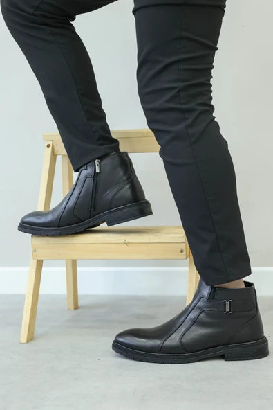 Hakiki Deri Kürklü  Erkek Klasik Bot 711KMA4020 ürün görseli