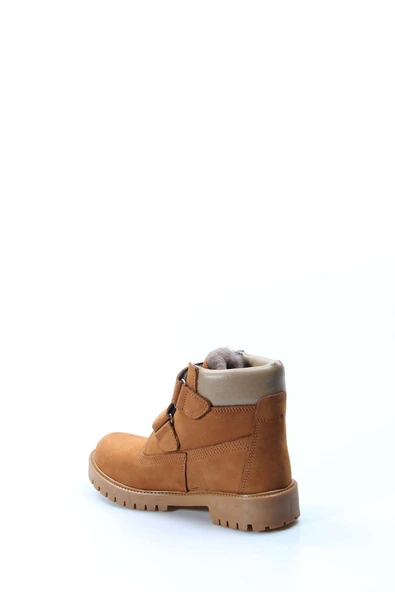 Hakiki Deri Kürklü  Unisex Çocuk Worker Bot 006KFA1001 - Resim 8