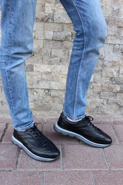 Hakiki Deri  Erkek Spor Ayakkabı 722MA648 - 5