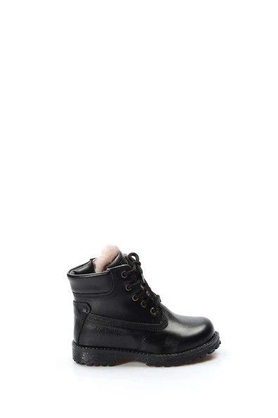 Hakiki Deri Kürklü  Unisex Çocuk Worker Bot 006KPA1002