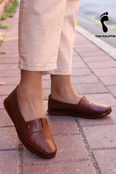 Hakiki Deri  Kadın Casual Ayakkabı 864ZA101 - Resim 4