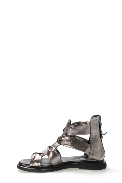 Hakiki Deri  Kadın Klasik Sandalet 124ZA116 - 3