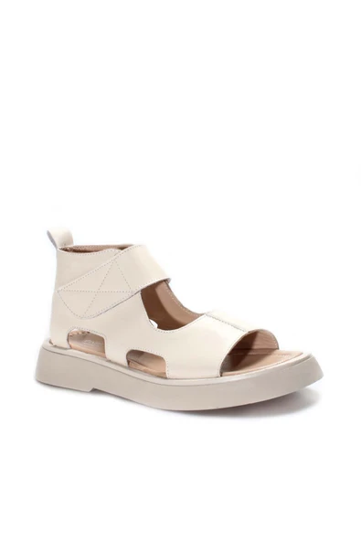 Hakiki Deri  Kadın Klasik Sandalet 281ZA20755 - Resim 9