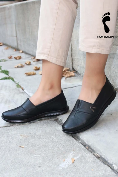 Hakiki Deri  Kadın Casual Ayakkabı 864ZA101 - Resim 3