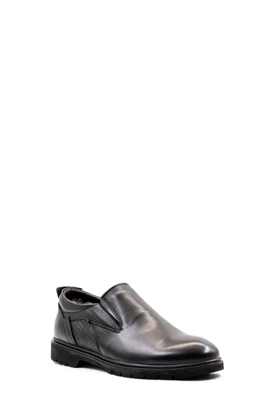 Hakiki Deri Kürklü  Erkek Klasik Ayakkabı 711KMA477 - Resim 3