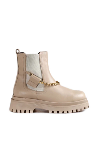 Hakiki Deri  Kadın Klasik Bot 916SZA3578 - Resim 2