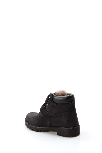 Hakiki Deri Kürklü  Unisex Çocuk Worker Bot 006KFA1001 - 3