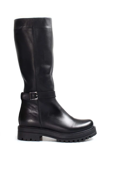 Hakiki Deri Kürklü  Kadın Klasik Çizme 757KZA22500 - Resim 2