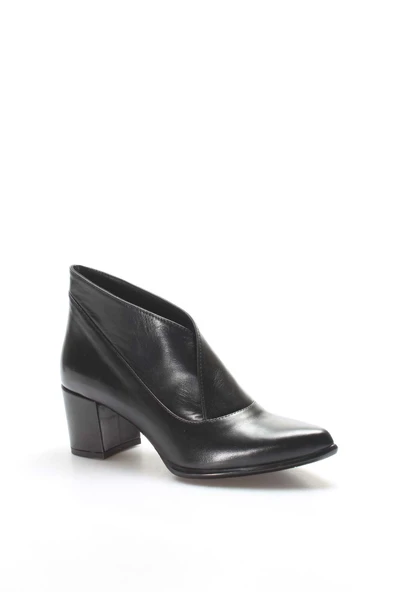 Hakiki Deri  Kadın Dolgu Topuk Bot 019ZA21-641 - Resim 4