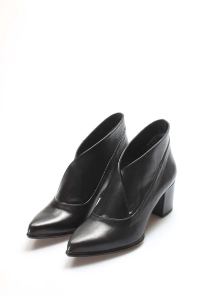 Hakiki Deri  Kadın Dolgu Topuk Bot 019ZA21-641 - Resim 7