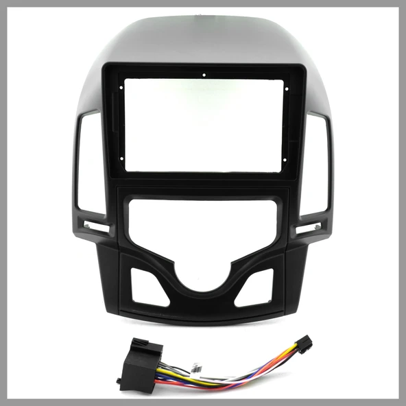 HYUNDAİ İ30 2008-2011 DİJİTAL UYUMLU 9" SİYAH ANDROID MULTİMEDYA ÇERÇEVESİ - SOKET ürün görseli 1