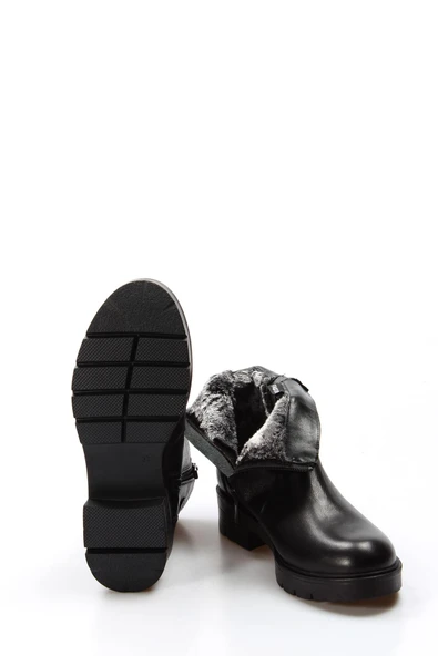 Hakiki Deri  Kadın Klasik Bot 901SZA204 - Resim 6