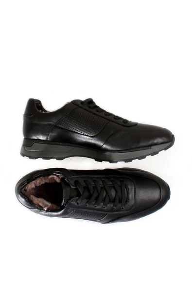 Hakiki Deri Kürklü  Erkek Spor Ayakkabı 723KMA120 - Resim 5