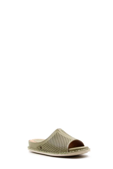 Hakiki Deri  Kadın Düz Terlik 733ZA912 - Resim 8