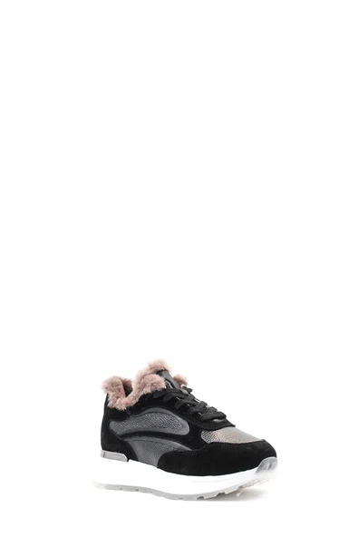 Hakiki Deri Kürklü  Kadın Casual Ayakkabı 757KZA24503 - Resim 10