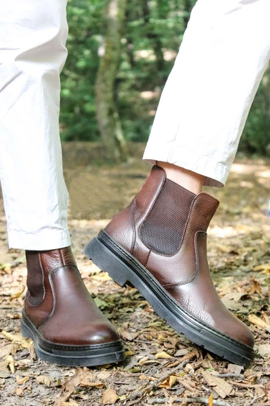 Hakiki Deri  Erkek Klasik Bot 943SMA927-1 - Resim 7