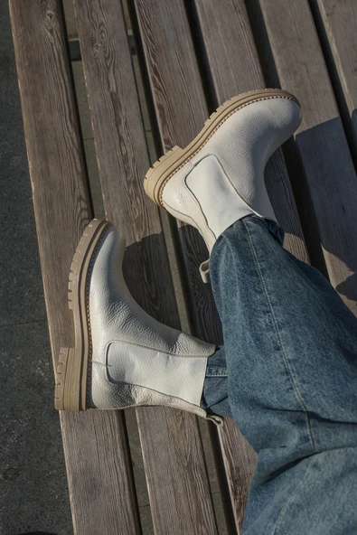 Hakiki Deri  Kadın Spor Bot 146SZA442 - Resim 7