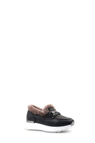 Hakiki Deri Kürklü  Kadın Casual Ayakkabı 757KZA24501 - Resim 10