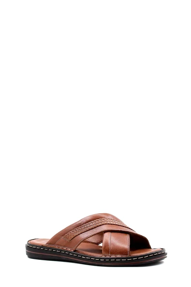 Hakiki Deri  Erkek Düz Terlik 128MA173 - Resim 8