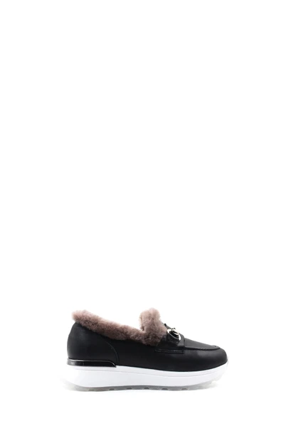 Hakiki Deri Kürklü  Kadın Casual Ayakkabı 757KZA24501 - Resim 8